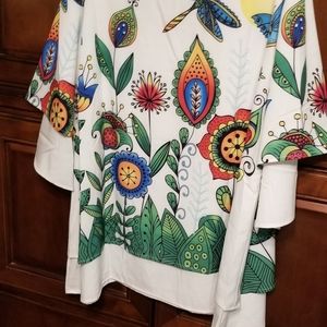 Colorful Misslook 3/4 length sleaves Shirt